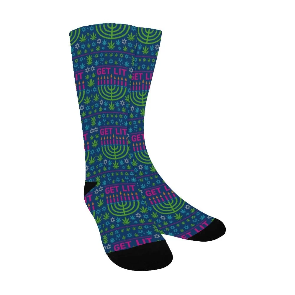 Get Lit Hanukkah Socks - Image 2