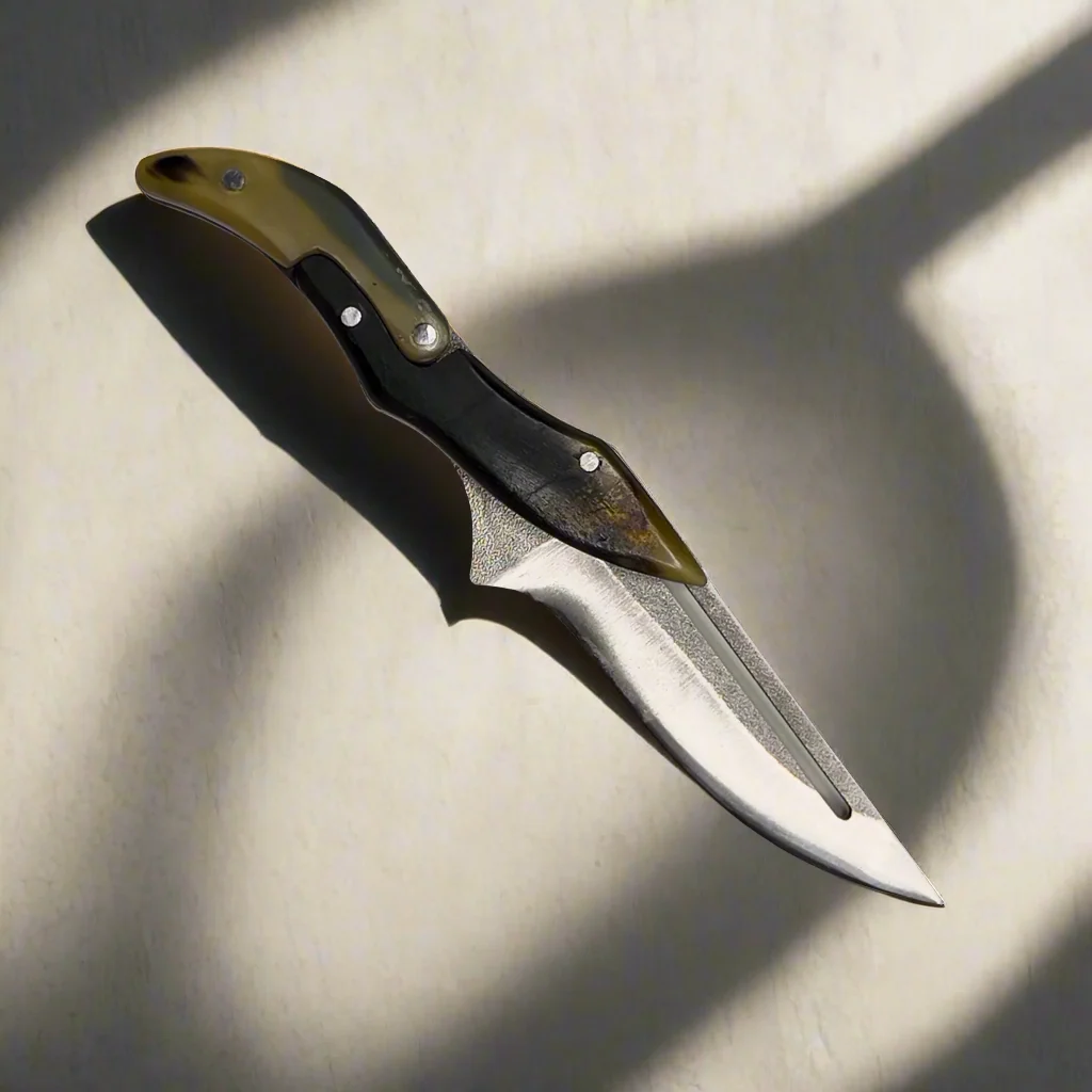 Ginza Steel - X Fold N690 Blade Folding Knife with Ram Horn handle - Image 2