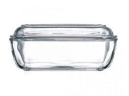 Glass Butter Dish 17cm - Luminarc - Image 2