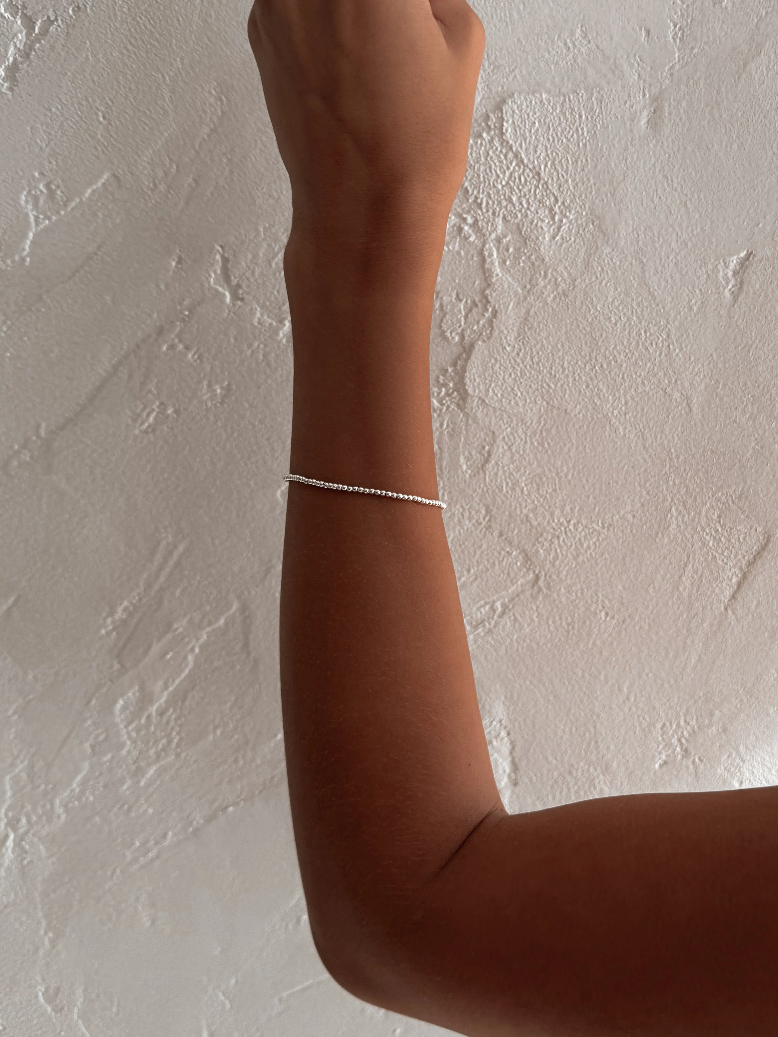 Gold Filled Dainty Stretch Bracelet - Image 4