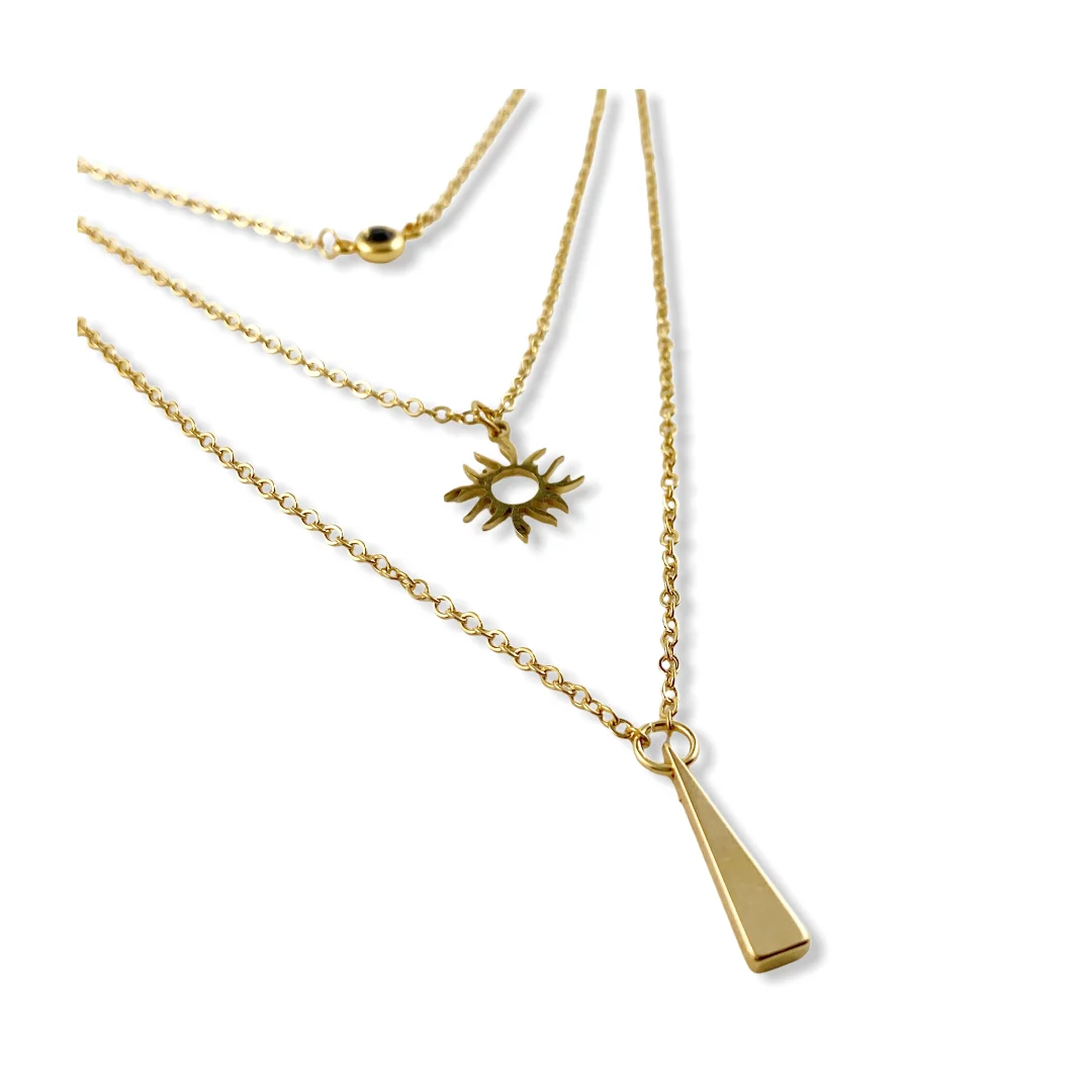 Golden Sunburst Necklace - Image 2