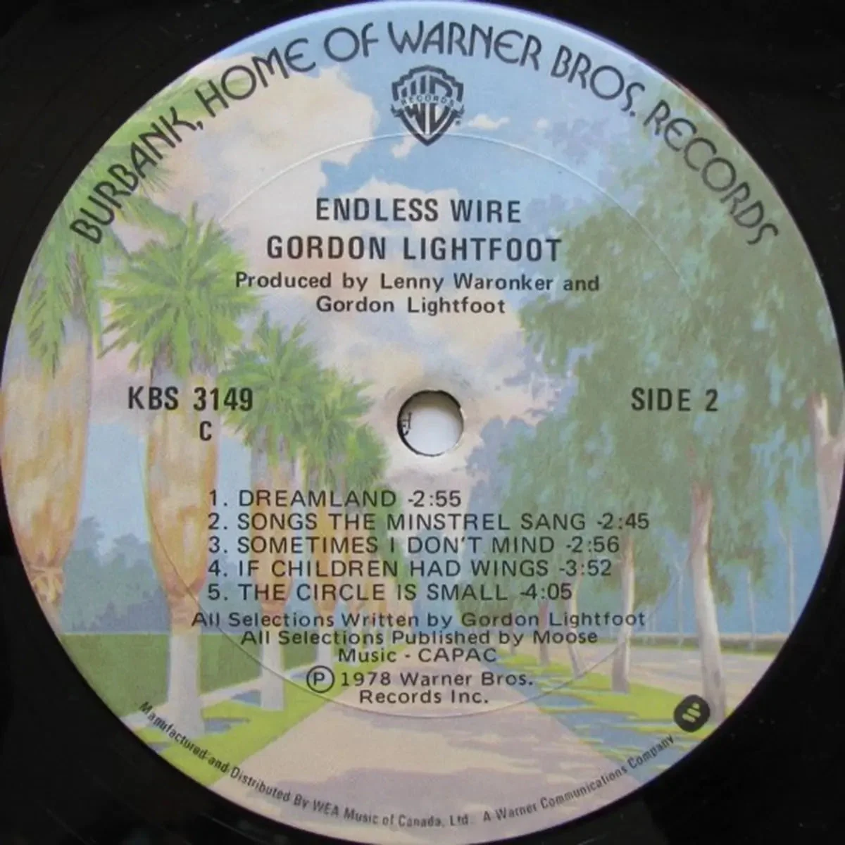 Gordon Lightfoot – Endless Wire - 1978 Orignal - Image 4