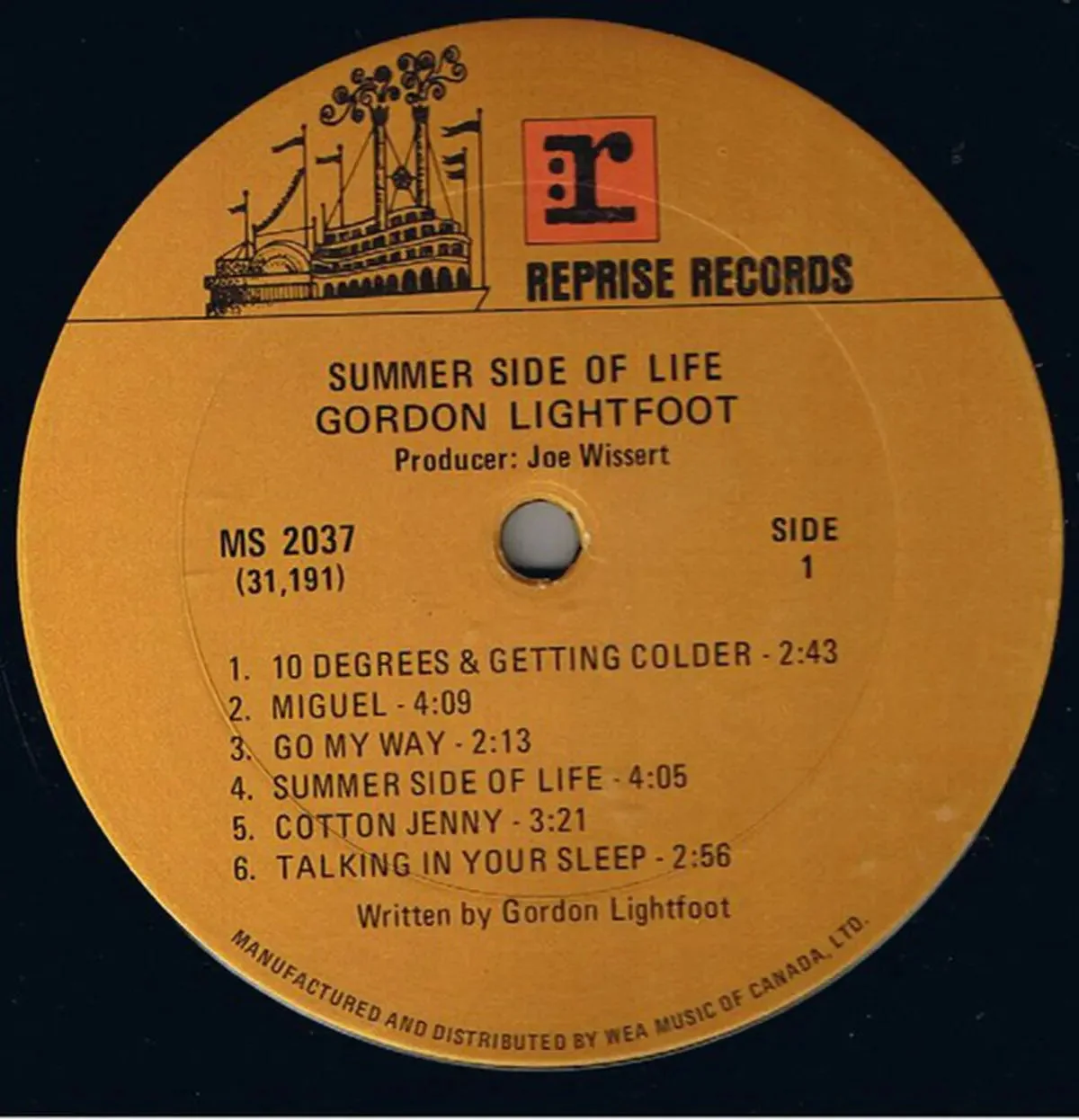Gordon Lightfoot – Summer Side Of Life - 1972 Original - Image 3