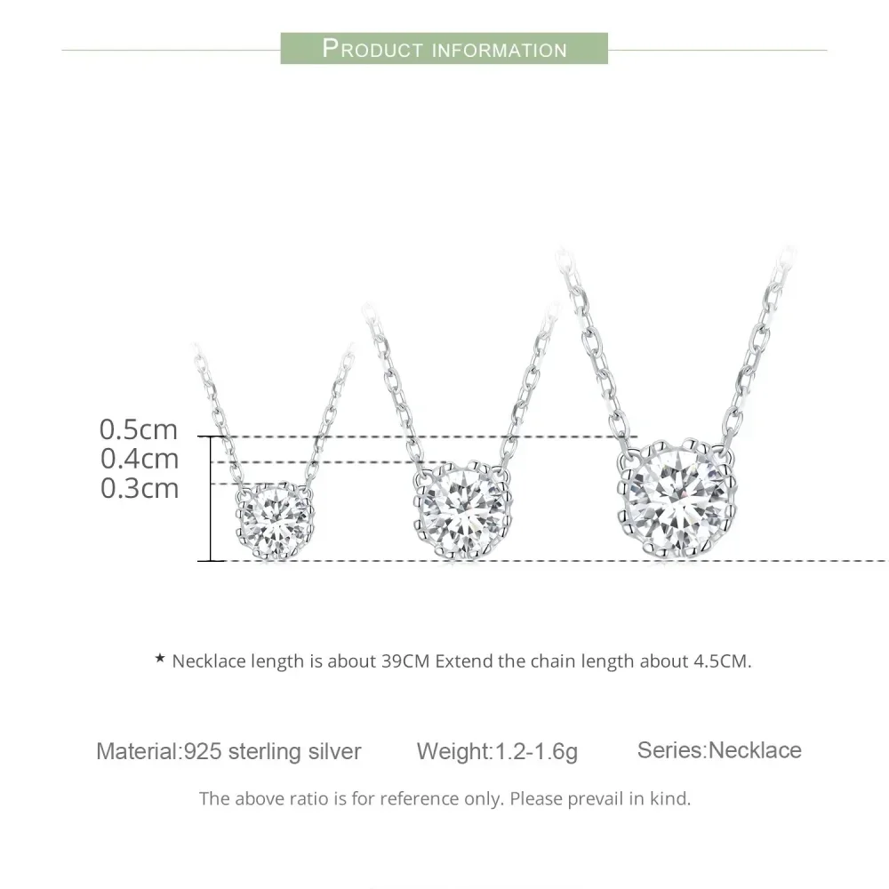 Gorgeous Shiny Choker - 925 Sterling Silver Geometric Cut Zircon Pendant Necklace - Image 8