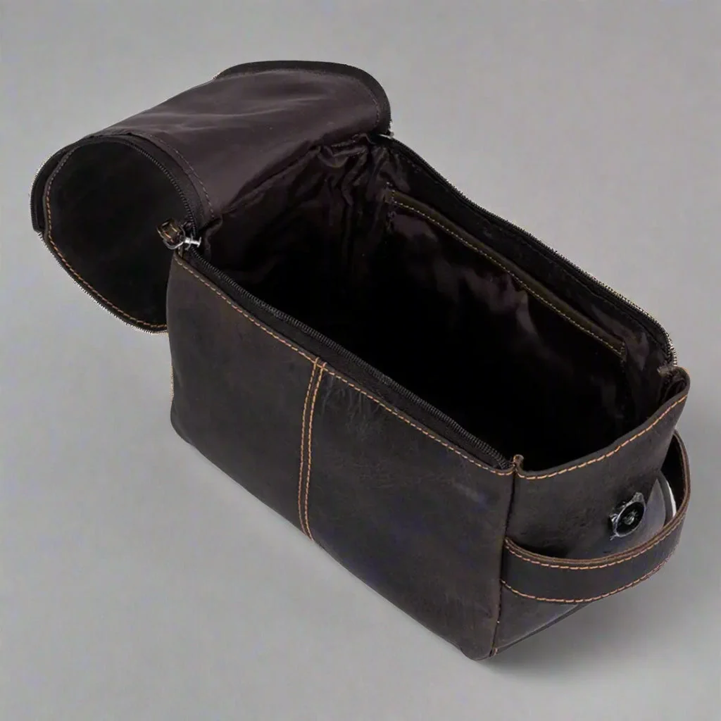 Greenwood Leather Darwin Travel Wash Bag - Image 13