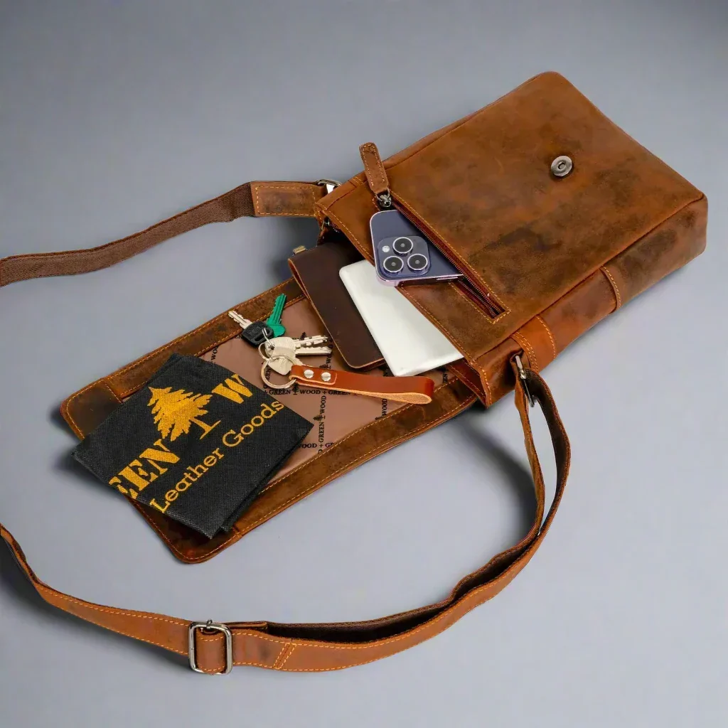 Greenwood Leather Henry Mini-Messenger Bag - Image 4
