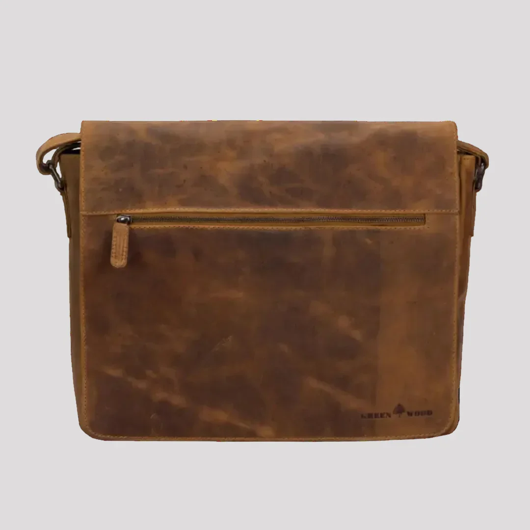 Greenwood Leather Laptop Bag - Image 10