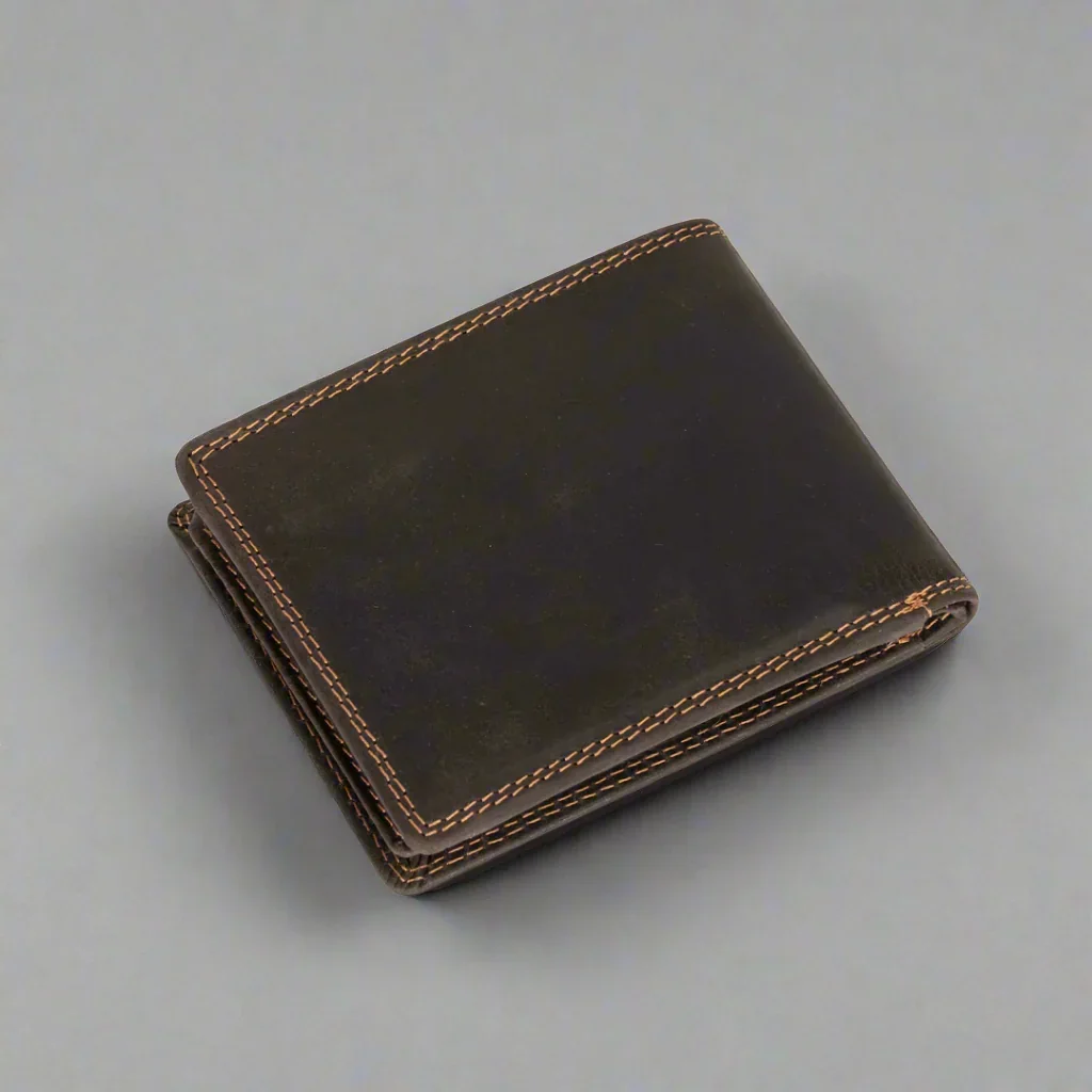 Greenwood Leather Men's Wallet. RFID-Blocking Oil Pull-Up Leather - Image 2