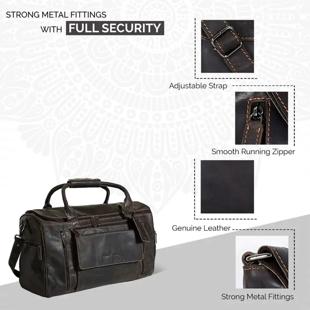 Greenwood Leather Regina Large Travel Duffle Bag - Image 17