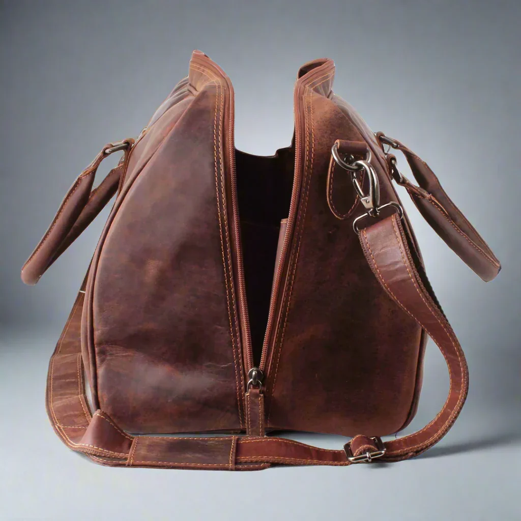 Greenwood Leather Weekend Travel Bag - Image 8