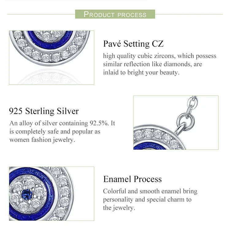 Guardian Evil Eye Sterling Silver Pendant Necklace - Image 7
