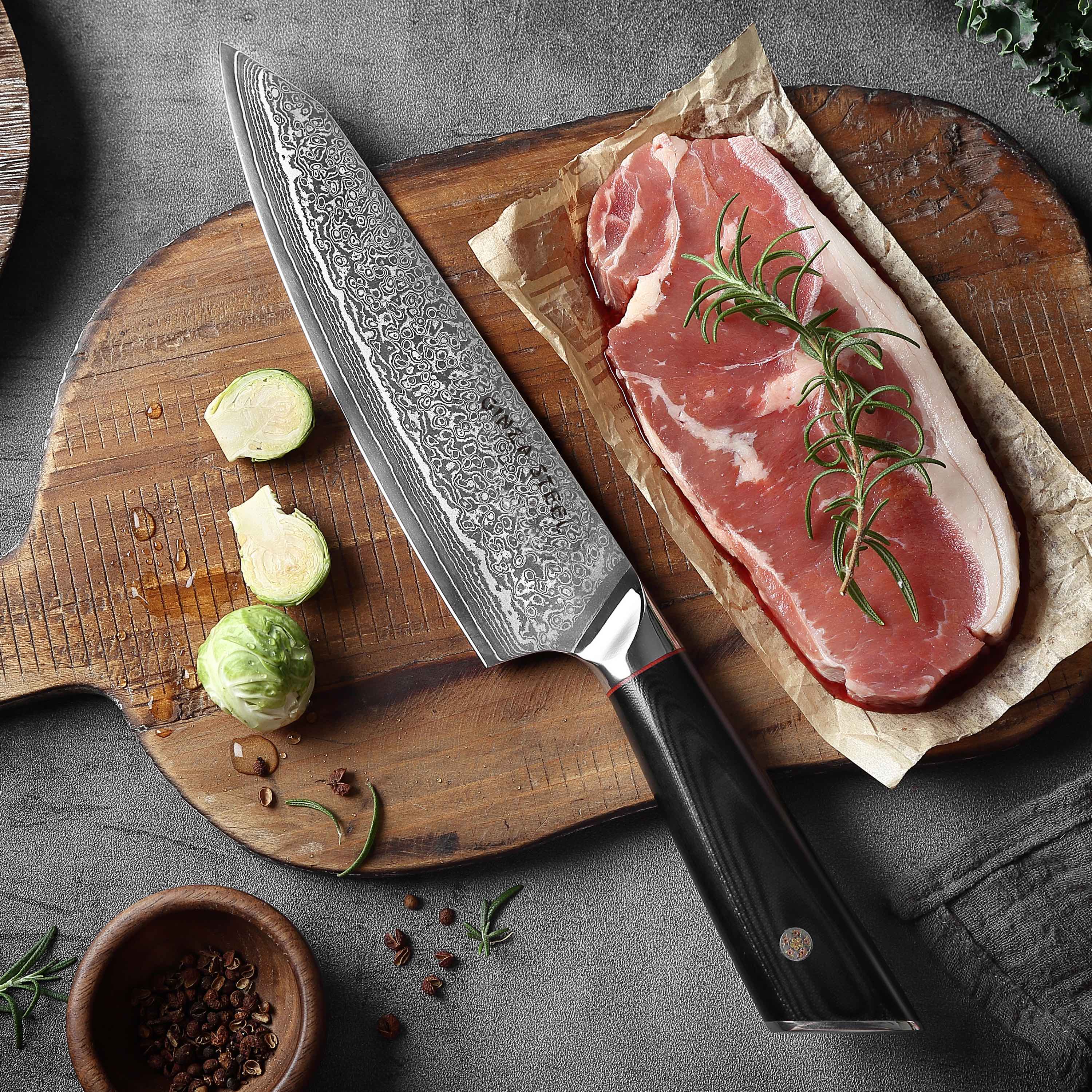 HAGAKURE SIX | Essential 6 pcs Knife set | 4 Knives, 1 Shears with Wood Block - Image 8