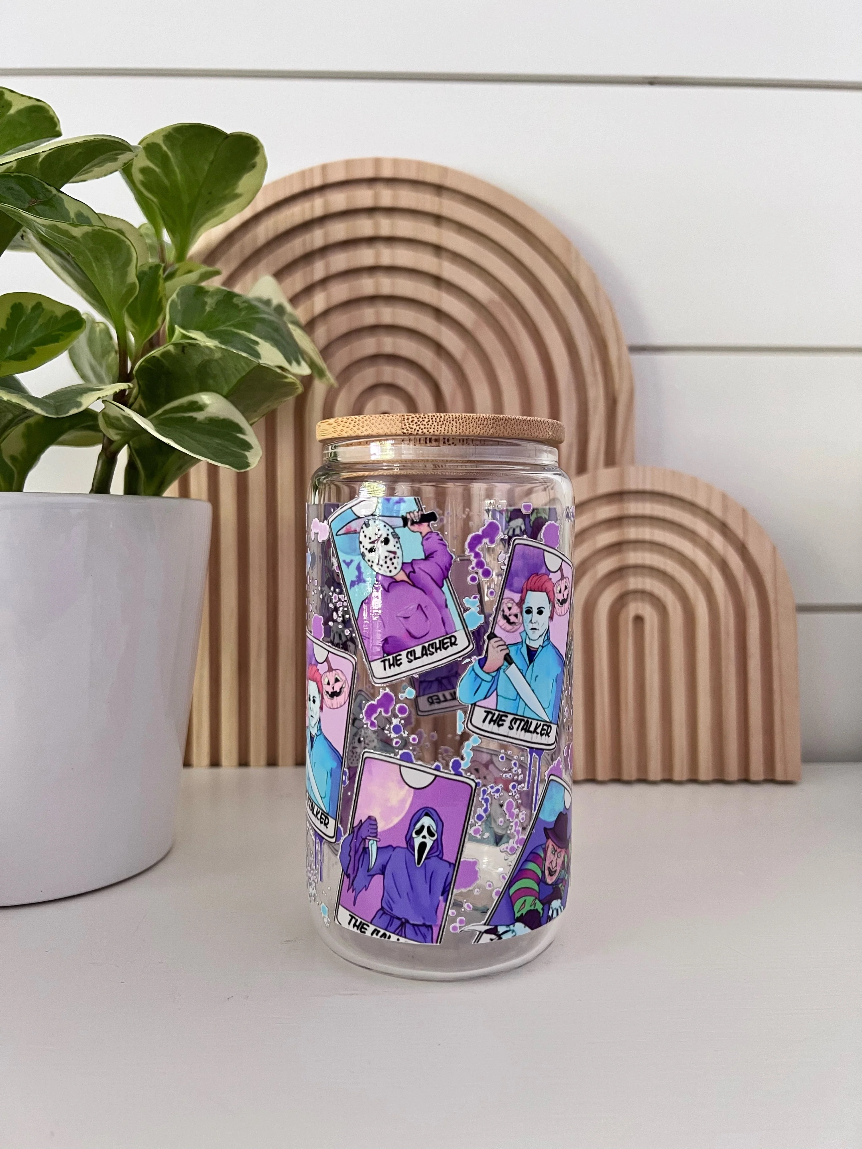 Halloween Killers Glass Cup - Image 2