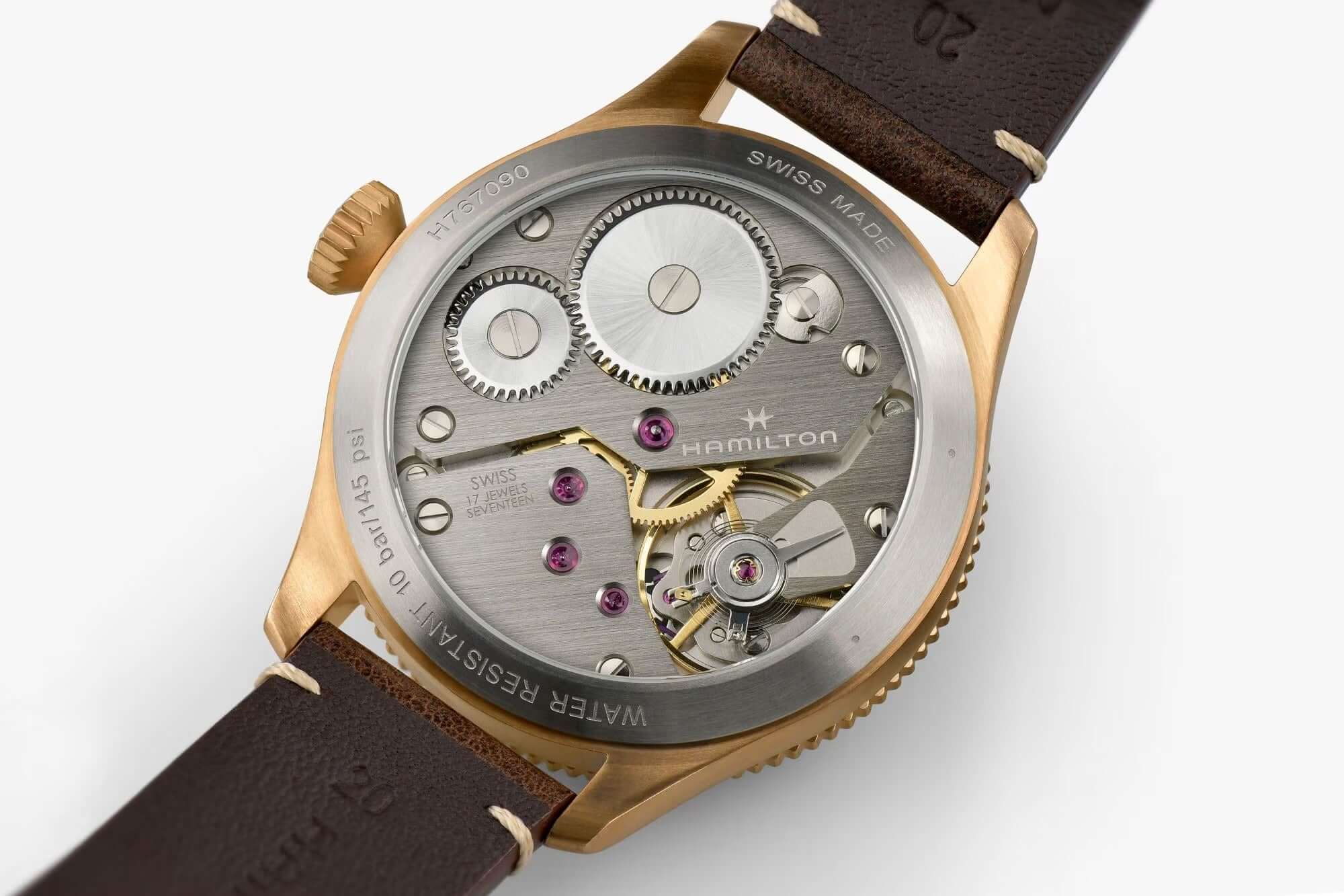 Hamilton Khaki Aviation Pilot Pioneer Mechanical Bronze 43mm Watch H76709510 - Image 4