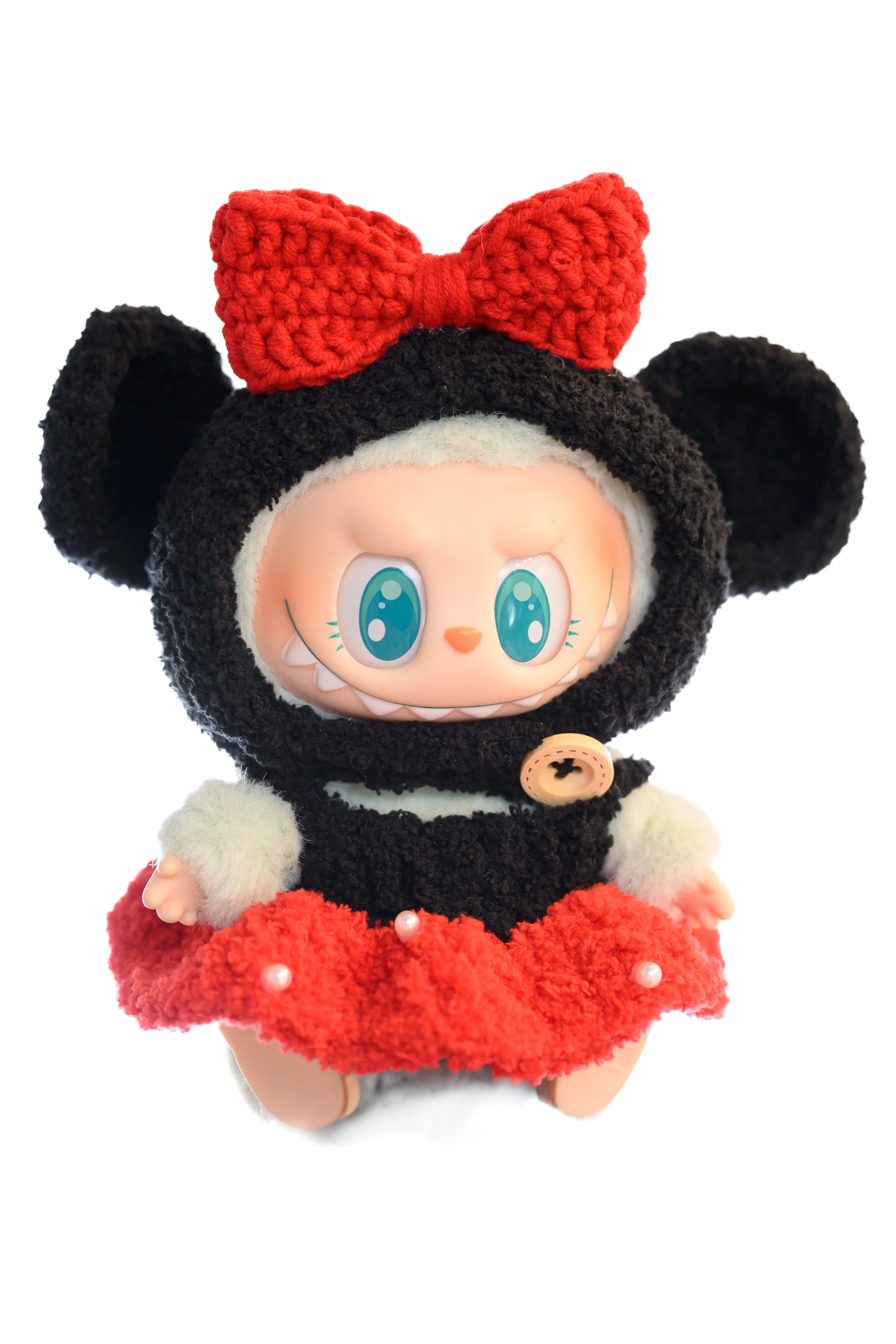Handmade Labubu Outfit – Mickey Mouse - Image 3
