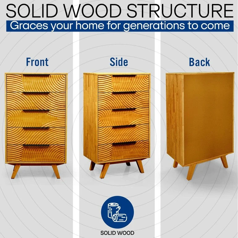 Harmony Dresser with 5 Drawers - Image 9