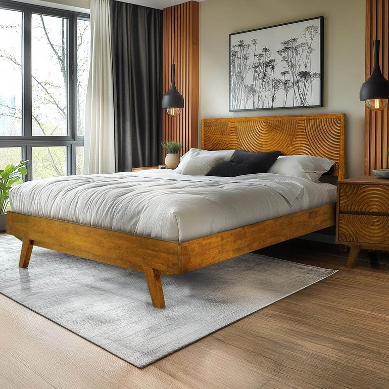 Harmony Platform Bed Frame with Headboard - Image 11