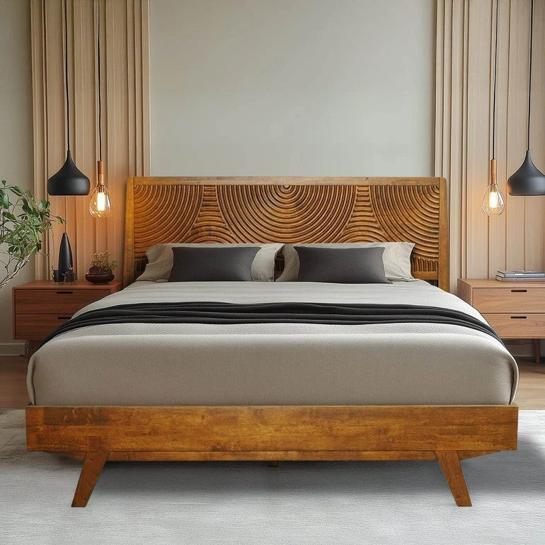 Harmony Platform Bed Frame with Headboard - Image 17