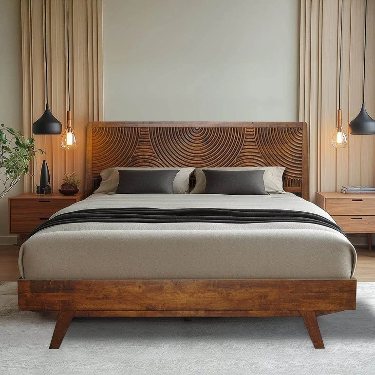 Harmony Platform Bed Frame with Headboard - Image 21