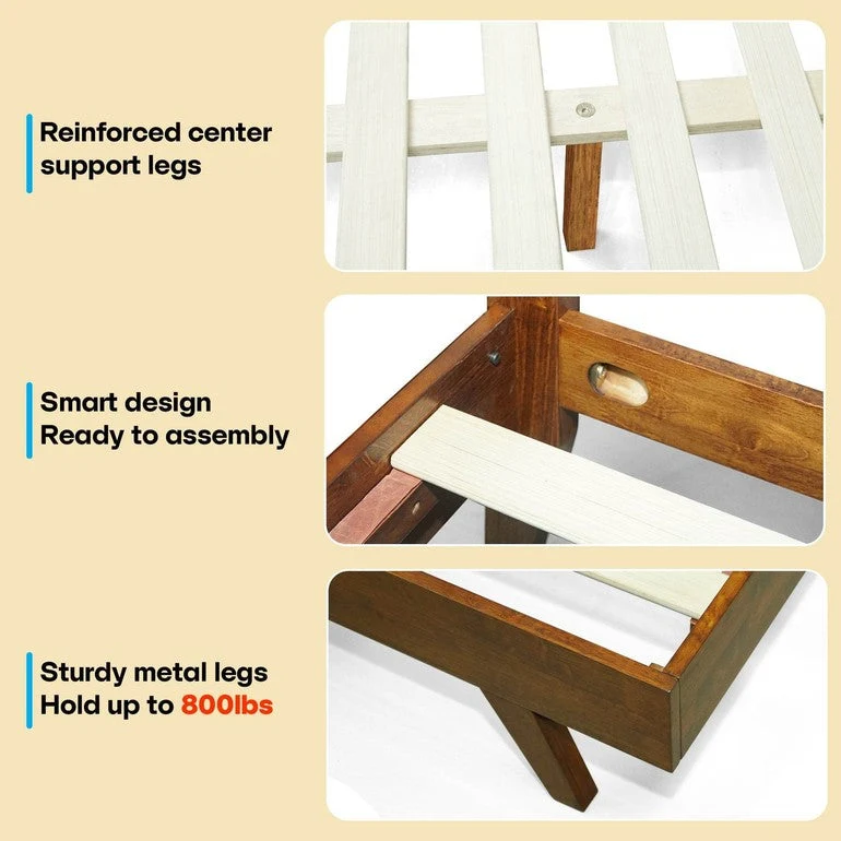 Harmony Platform Bed Frame with Headboard - Image 5
