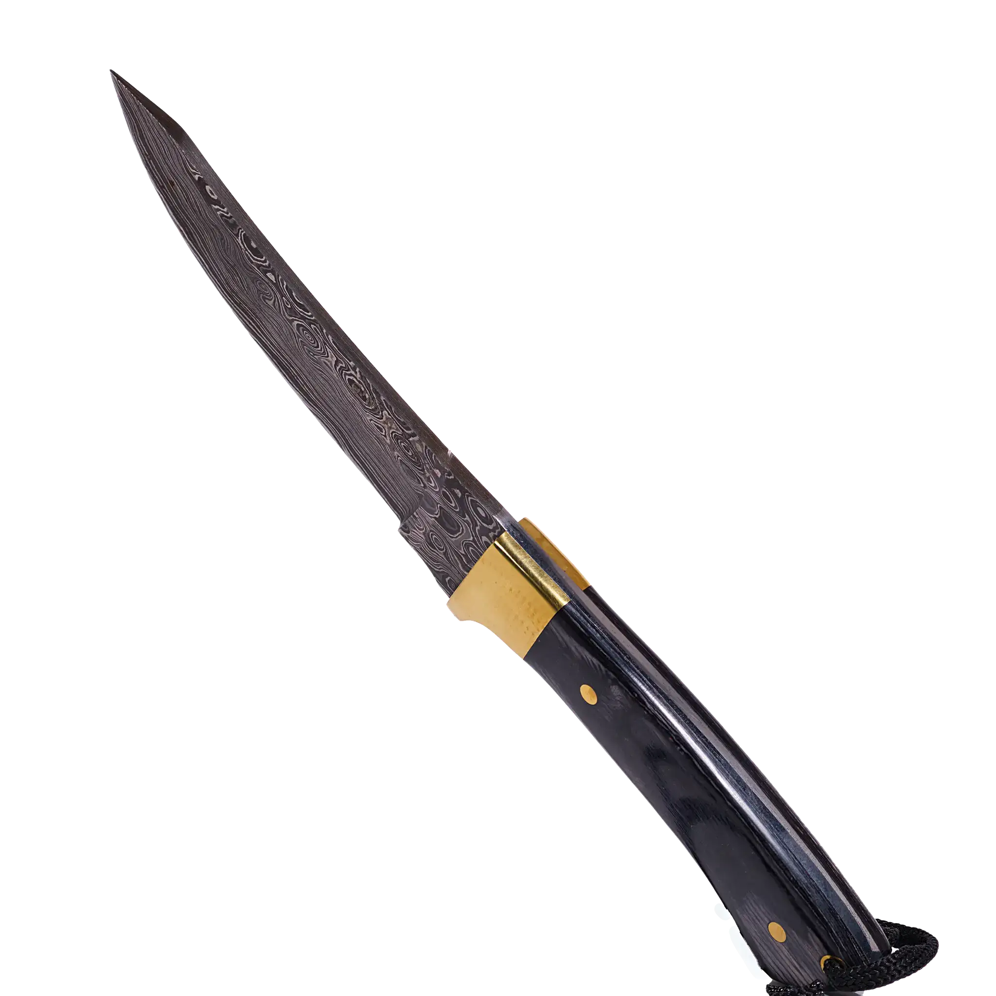 Hatif Hunter Special - Damascus Steel Skinner Knife 5 inch with Leather Sheath - Image 11