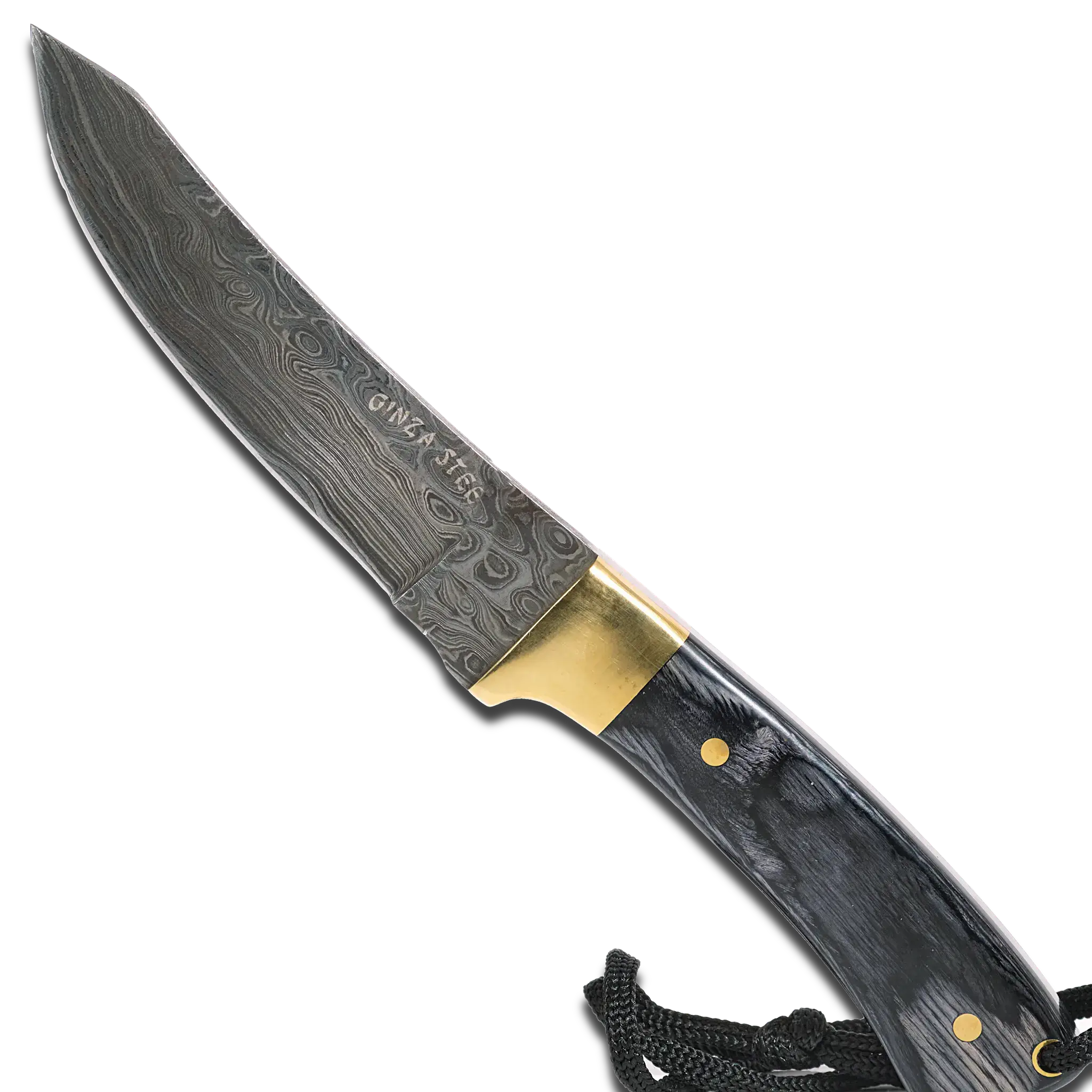 Hatif Hunter Special - Damascus Steel Skinner Knife 5 inch with Leather Sheath - Image 7