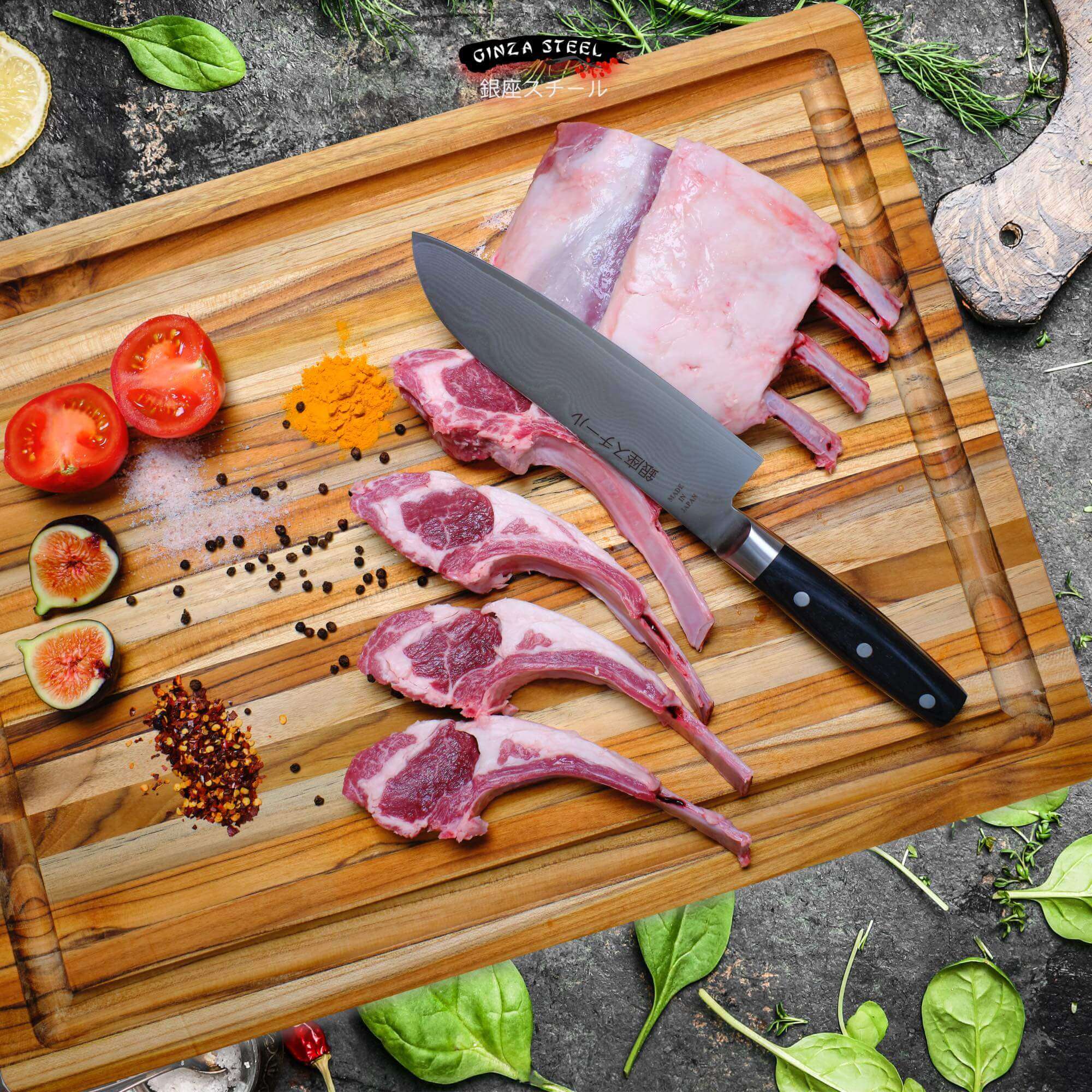 HAYAMI 180 - VG10 - 33 Layered Damascus Steel Santoku Knife 180mm - Image 11
