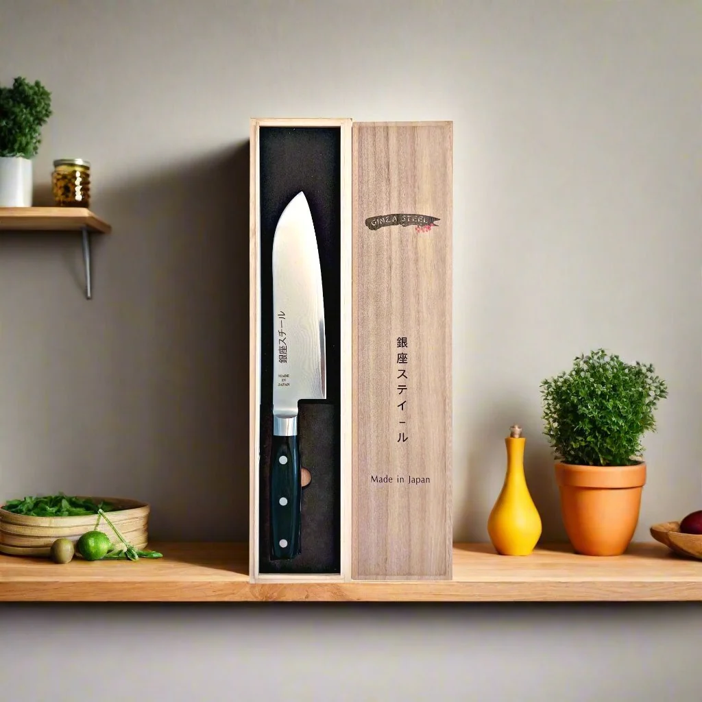 HAYAMI 180 - VG10 - 33 Layered Damascus Steel Santoku Knife 180mm - Image 4
