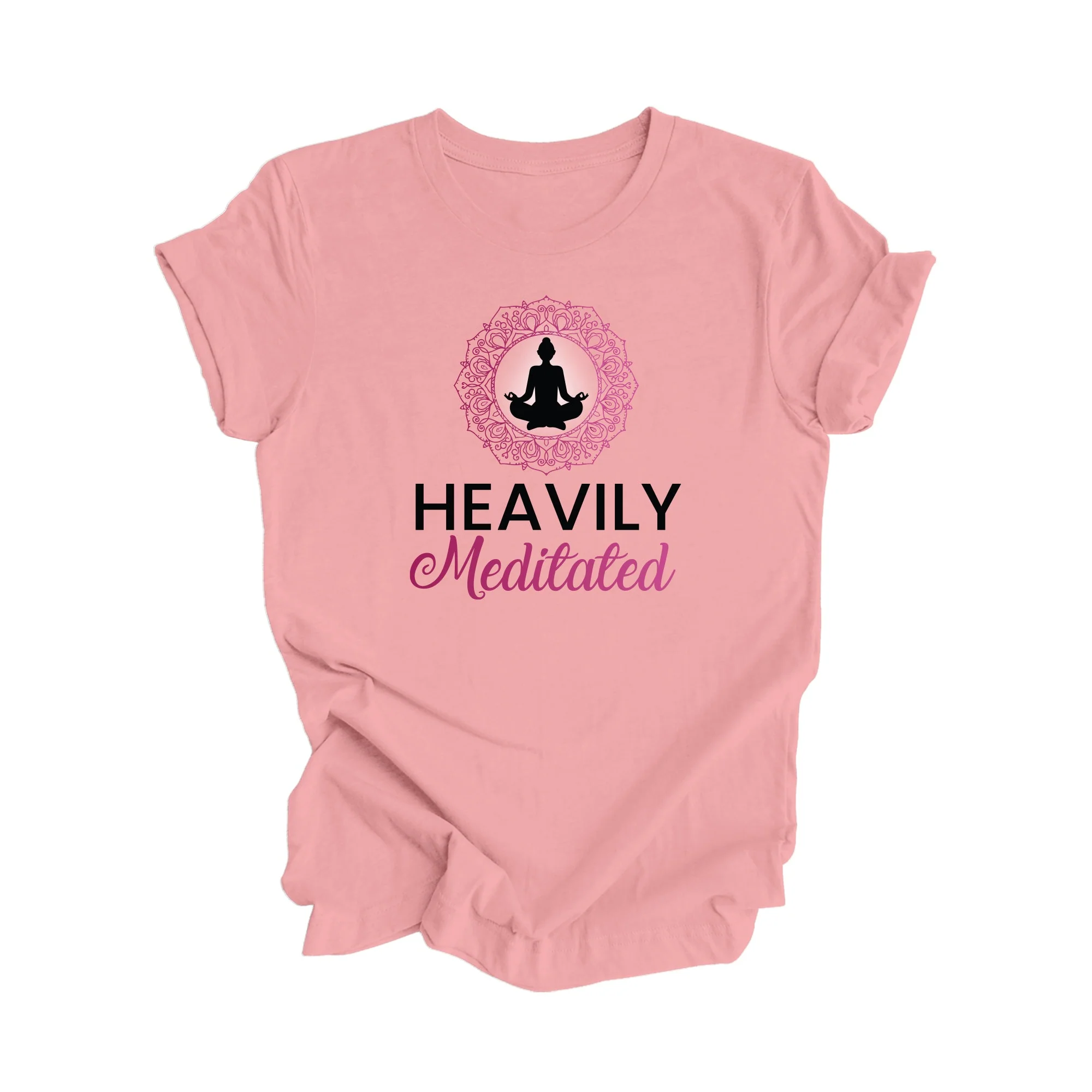 Heavily Meditated - Yoga Gift, Meditation Shirt, Yoga T-shirt, Yoga Lover Gift, Yoga Teacher Shirt, Wellness Shirt, Self Care Shirt - Inspired X - Image 5