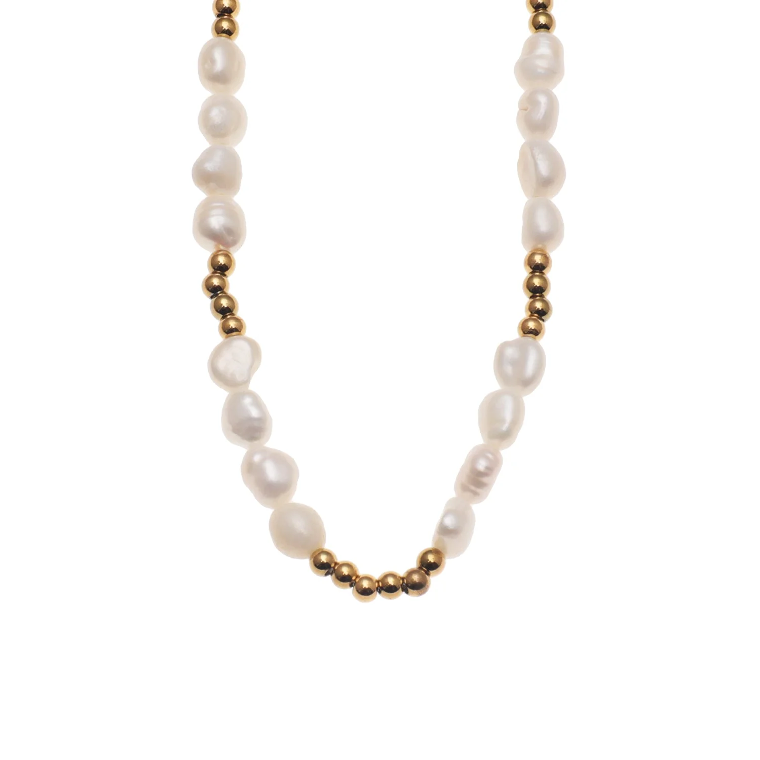 HELGA: Strands of Beauty - Mixed Ball-Beads and Pearls Necklace - Image 3