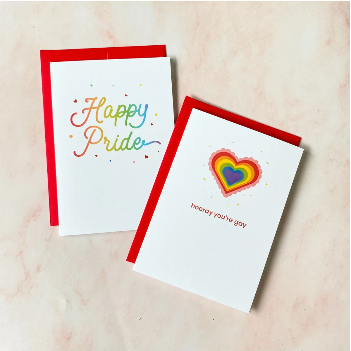 Hooray You're Gay! | Pride Mini Greeting Card - Image 2