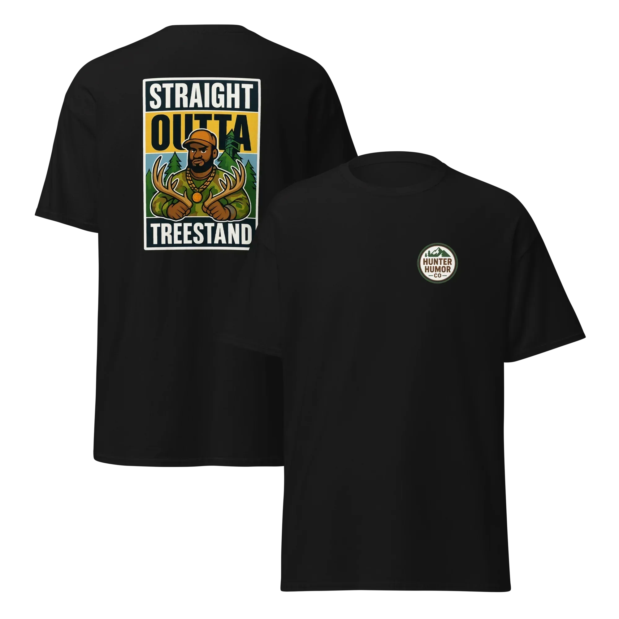 Hunter Humor Straight Outta Treestand T-Shirt - Image 3