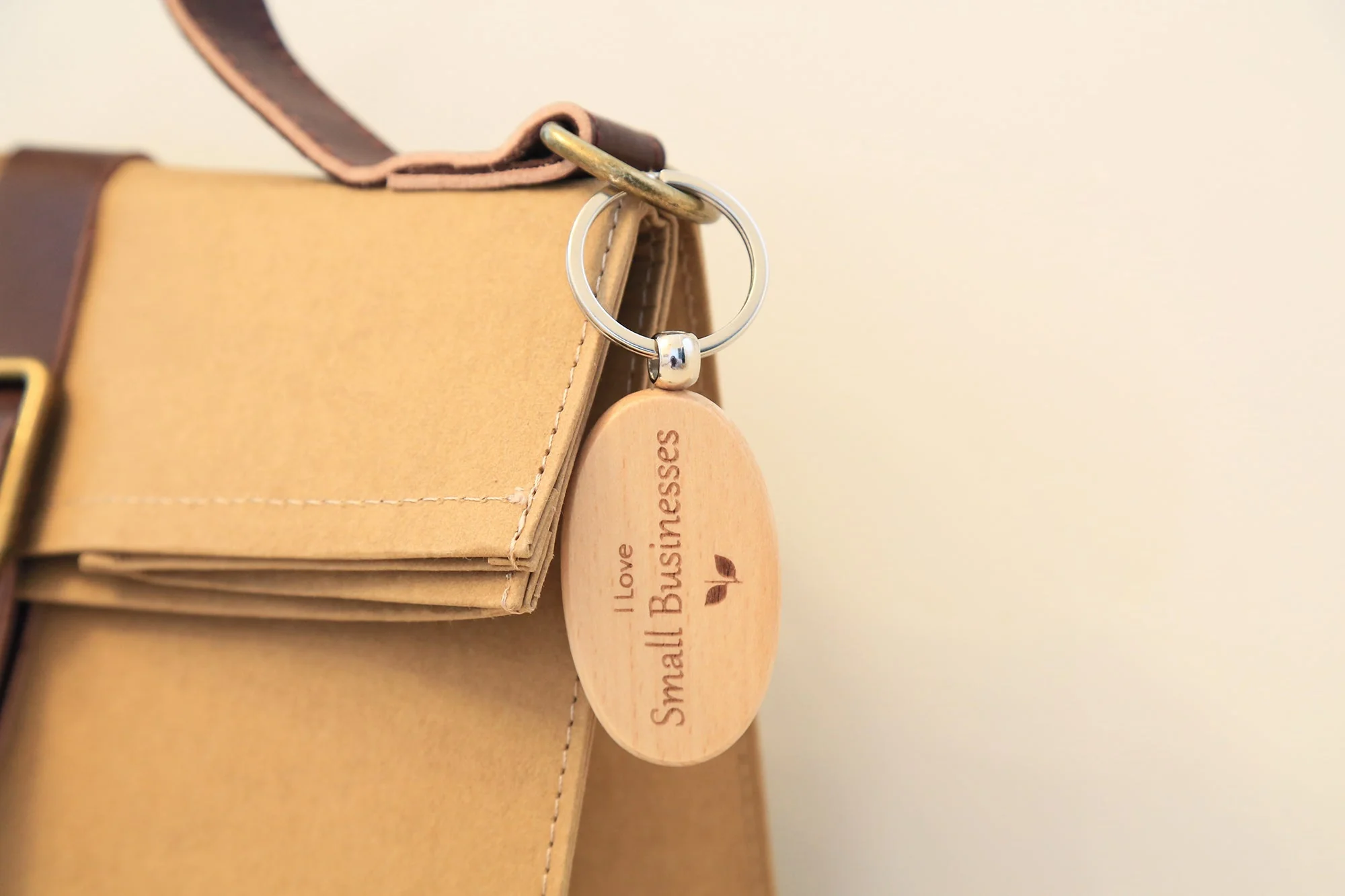 "I Love Small Businesses" Keychain - Image 3