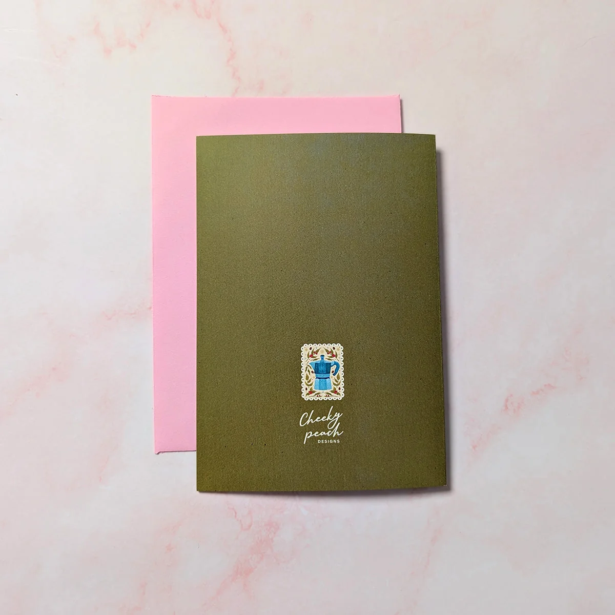 I Love You More Than Coffee | Mini Greeting Card - Image 2
