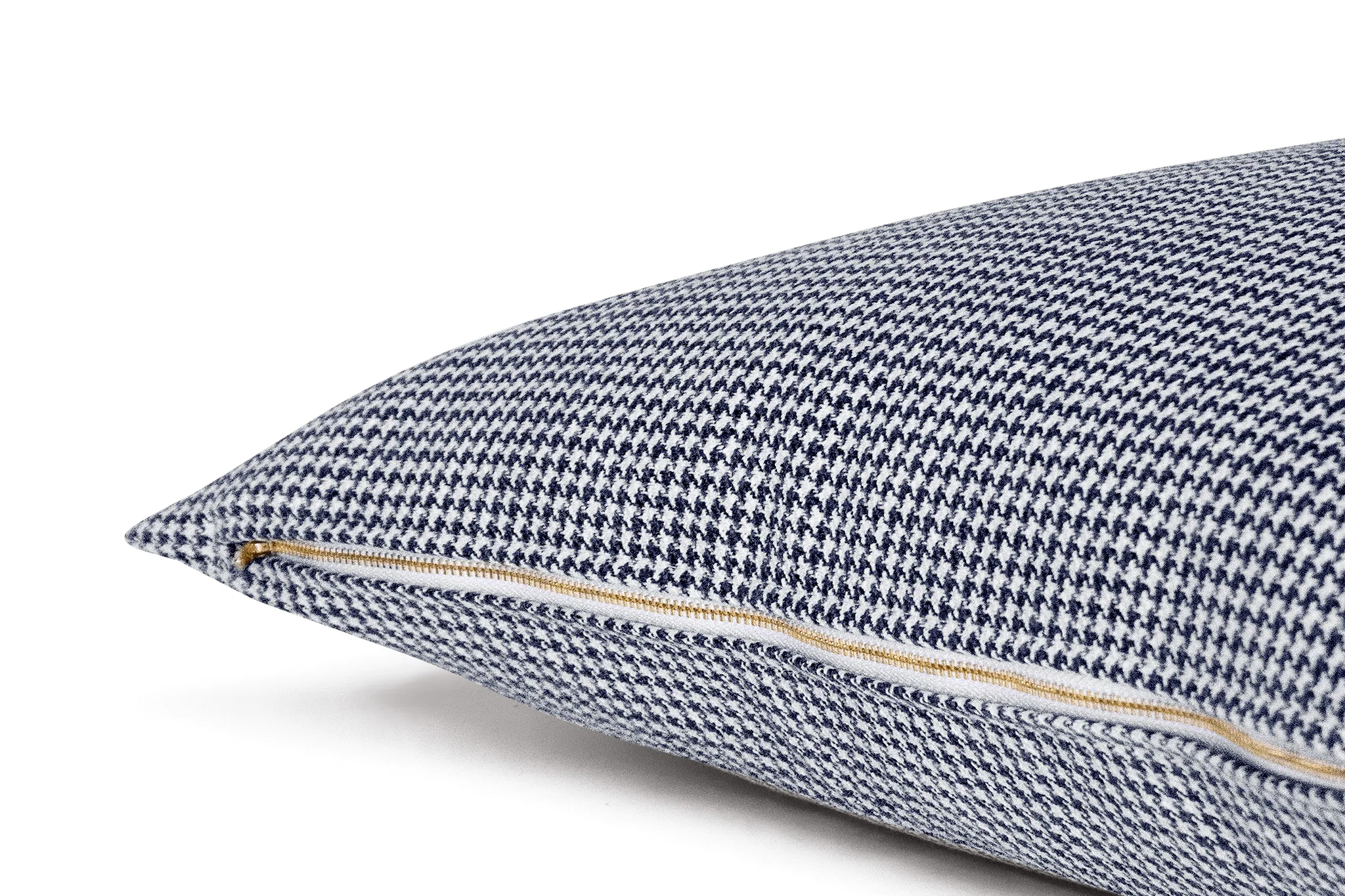 Indigo Houndstooth Cushion Cover - Image 3