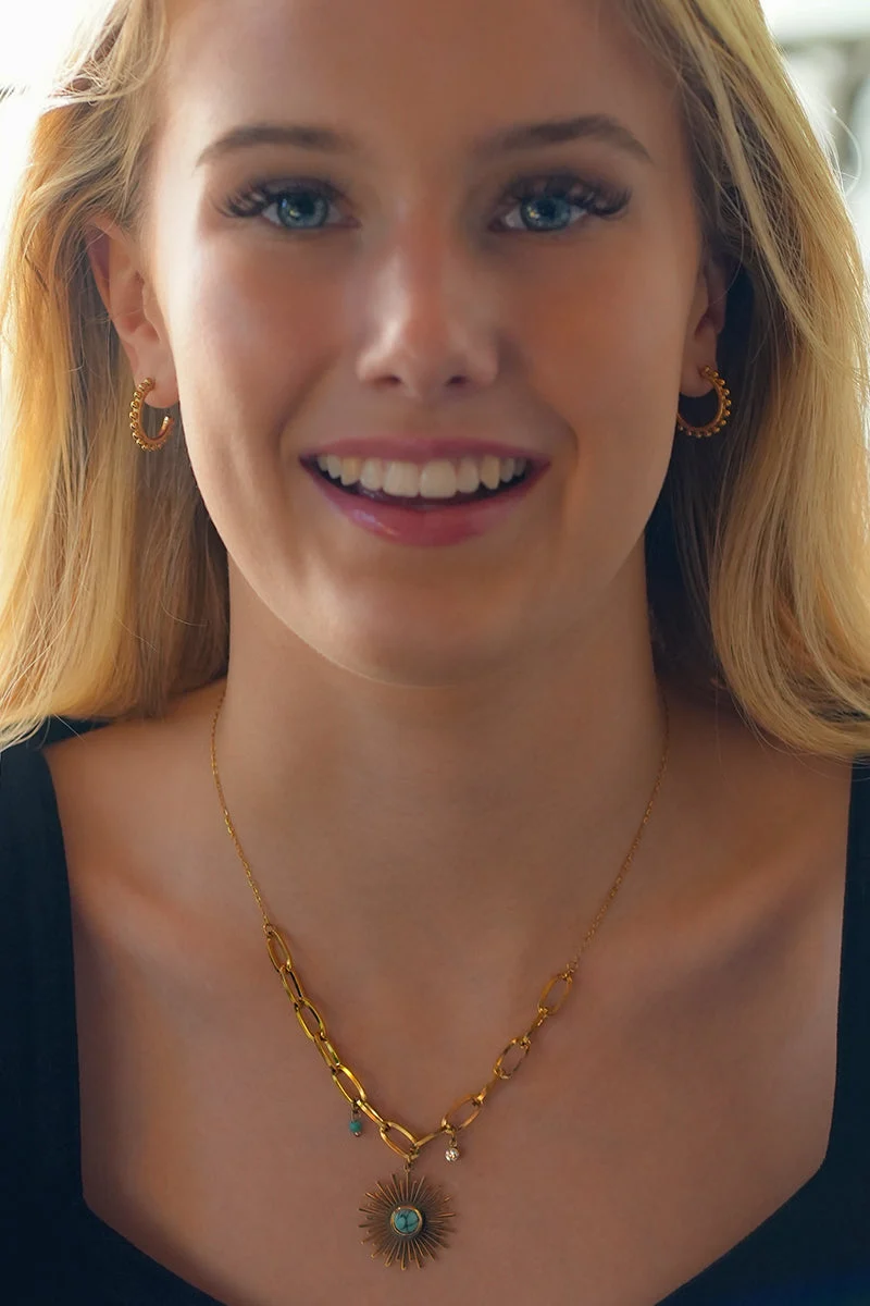 ISLA: Beaded Edge Hoop Earrings - Image 10