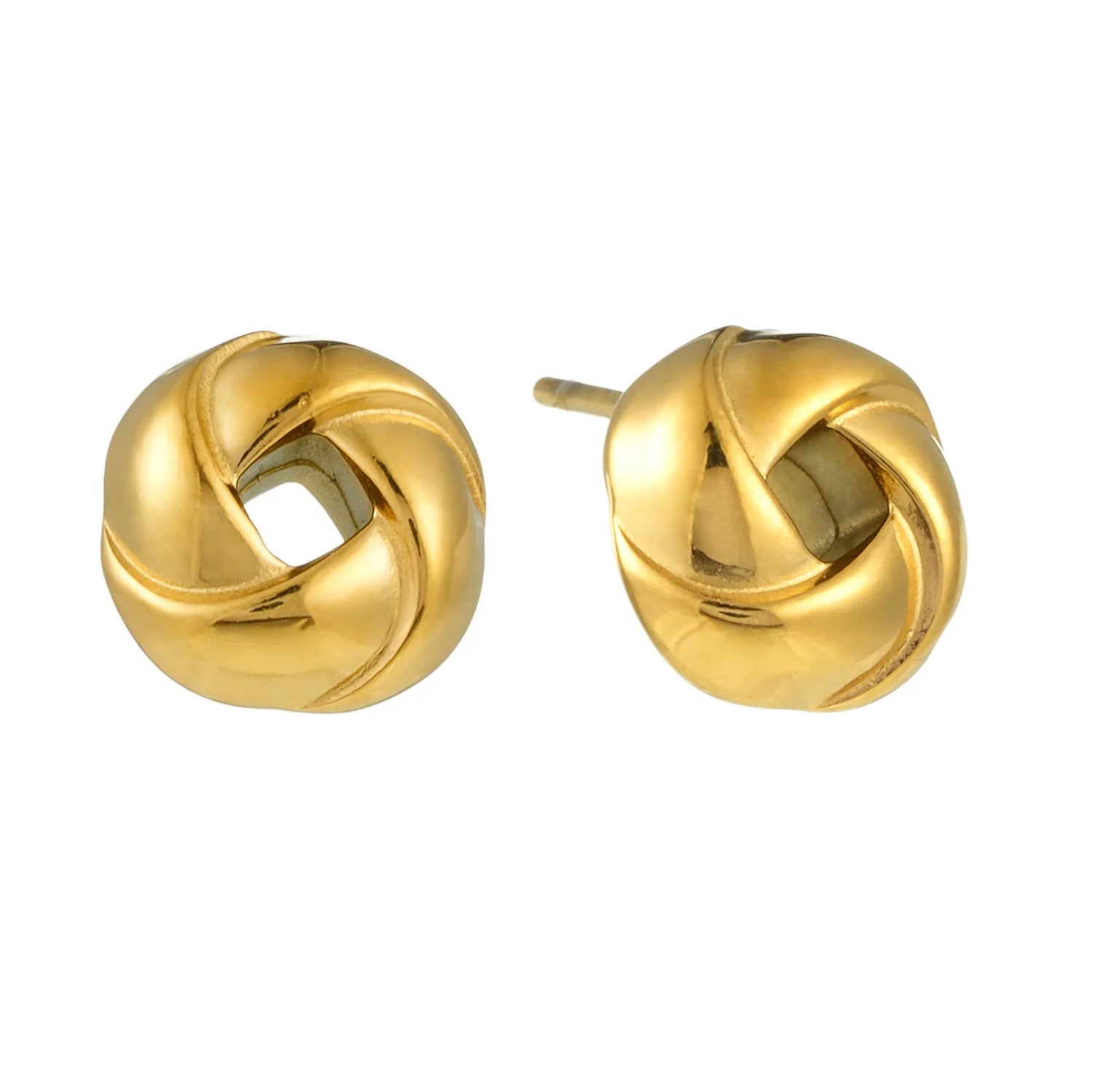 JATANI (Small) Gold: Love Knot Stud Earrings – Timeless Symbol of Eternal Love & Elegant Jewelry Gift - Image 6