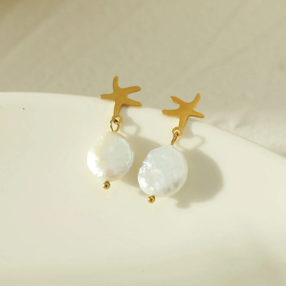 JAUZA Natural Freshwater Pearl Earrings - Image 3
