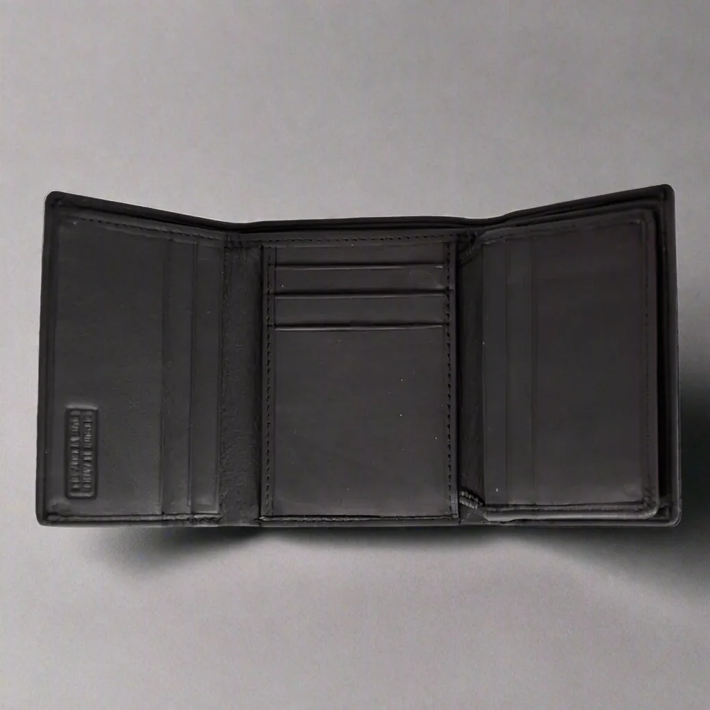 JBG International Men's Flip Up Trifold Leather Wallet - Image 3