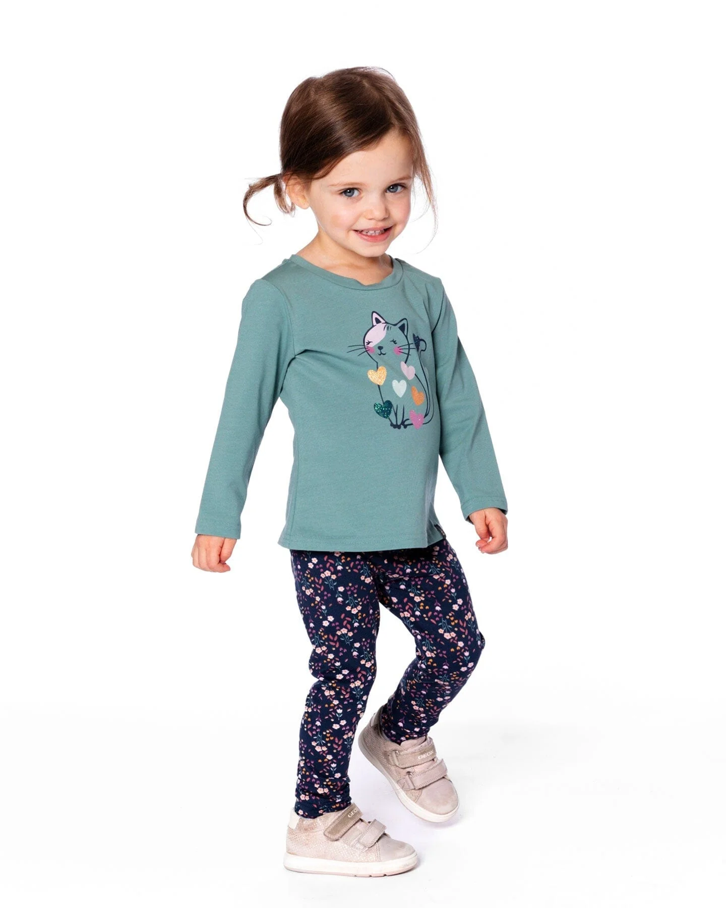 Jersey Leggings Navy Floral - Image 3