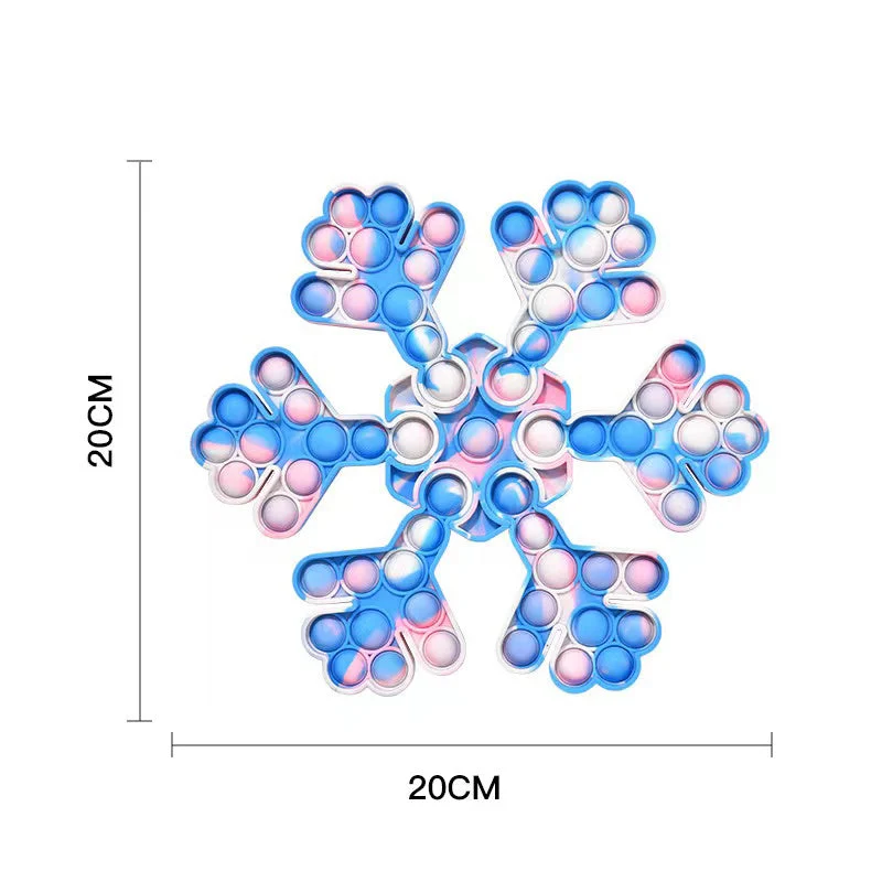Jigsaw Snowflake popper puzzle fidget - Image 2