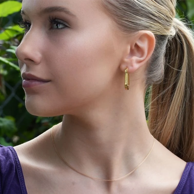 JOSEPHA Mini Textured Dainty Gold Chain - Image 2