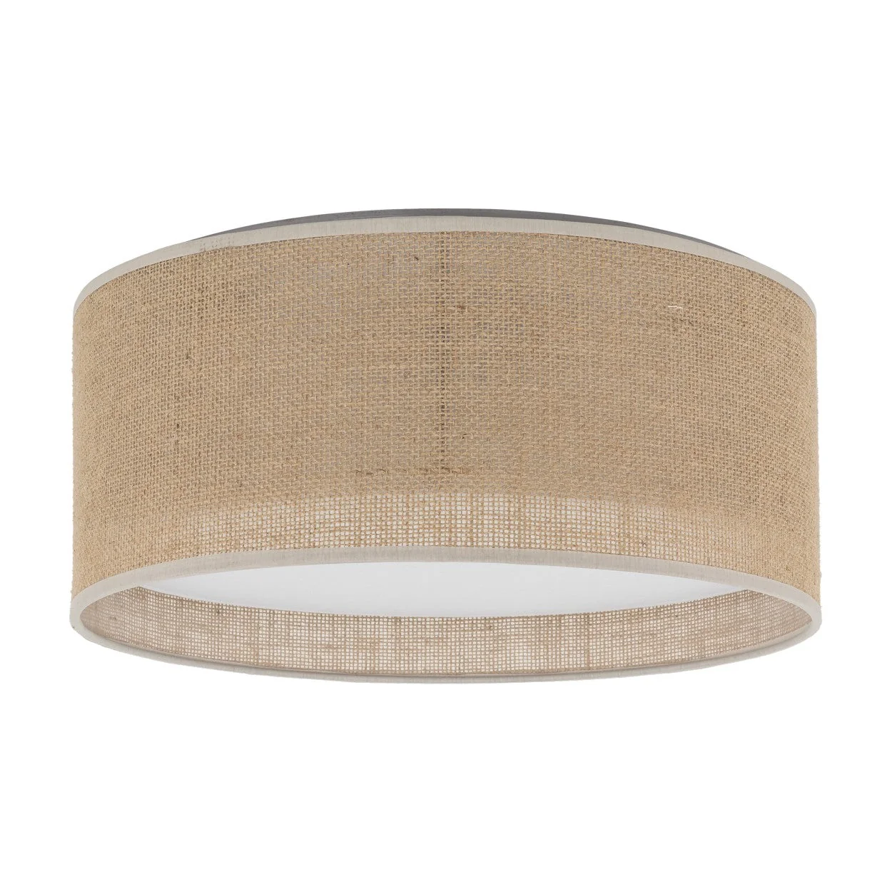 JUTE Natural Flush Mount Ceiling Light for Bedroom, Hallway & Living Room - Image 4