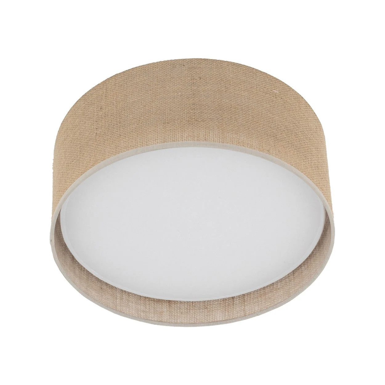 JUTE Natural Flush Mount Ceiling Light for Bedroom, Hallway & Living Room - Image 8