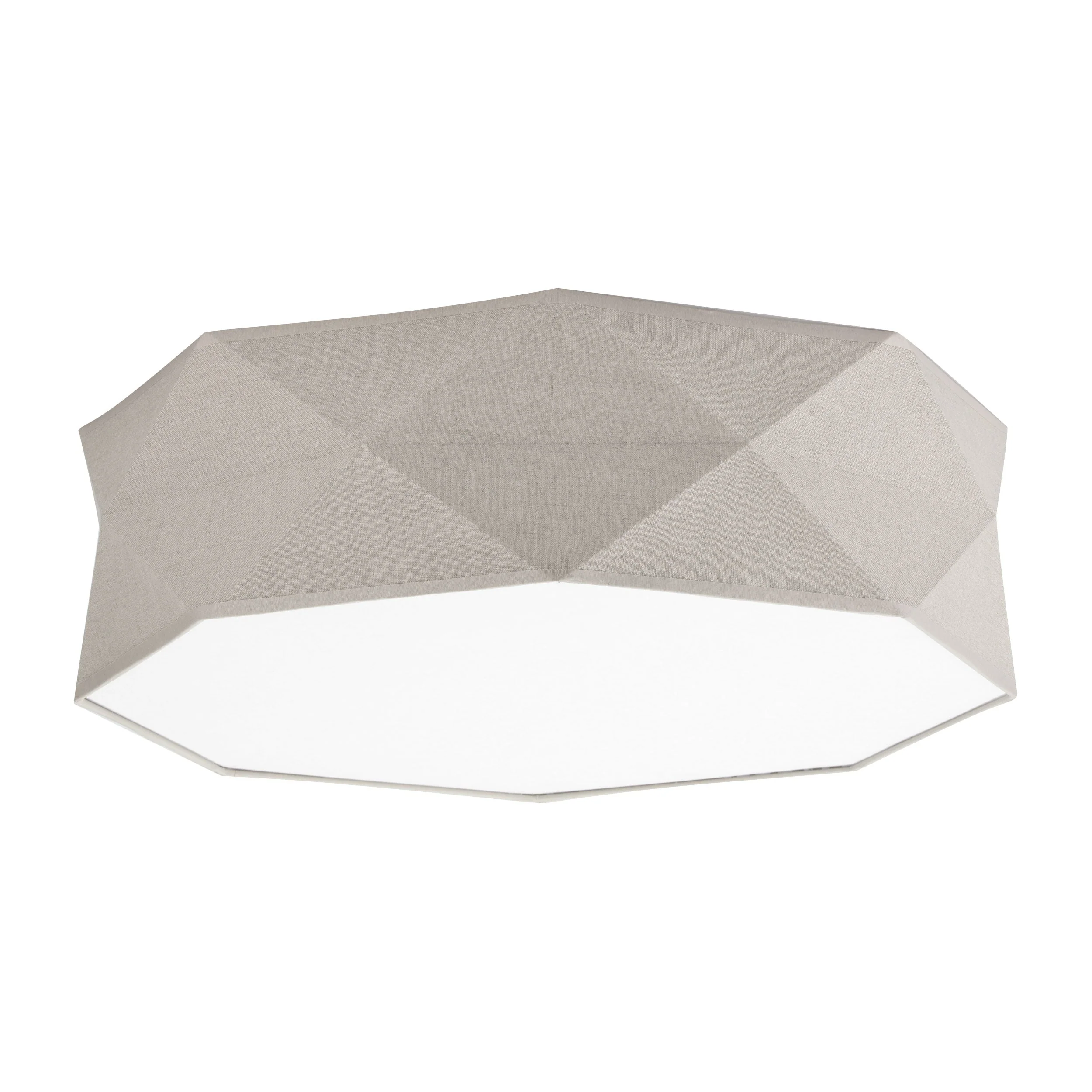 KANTOOR Beige Linen Flush Mount Light