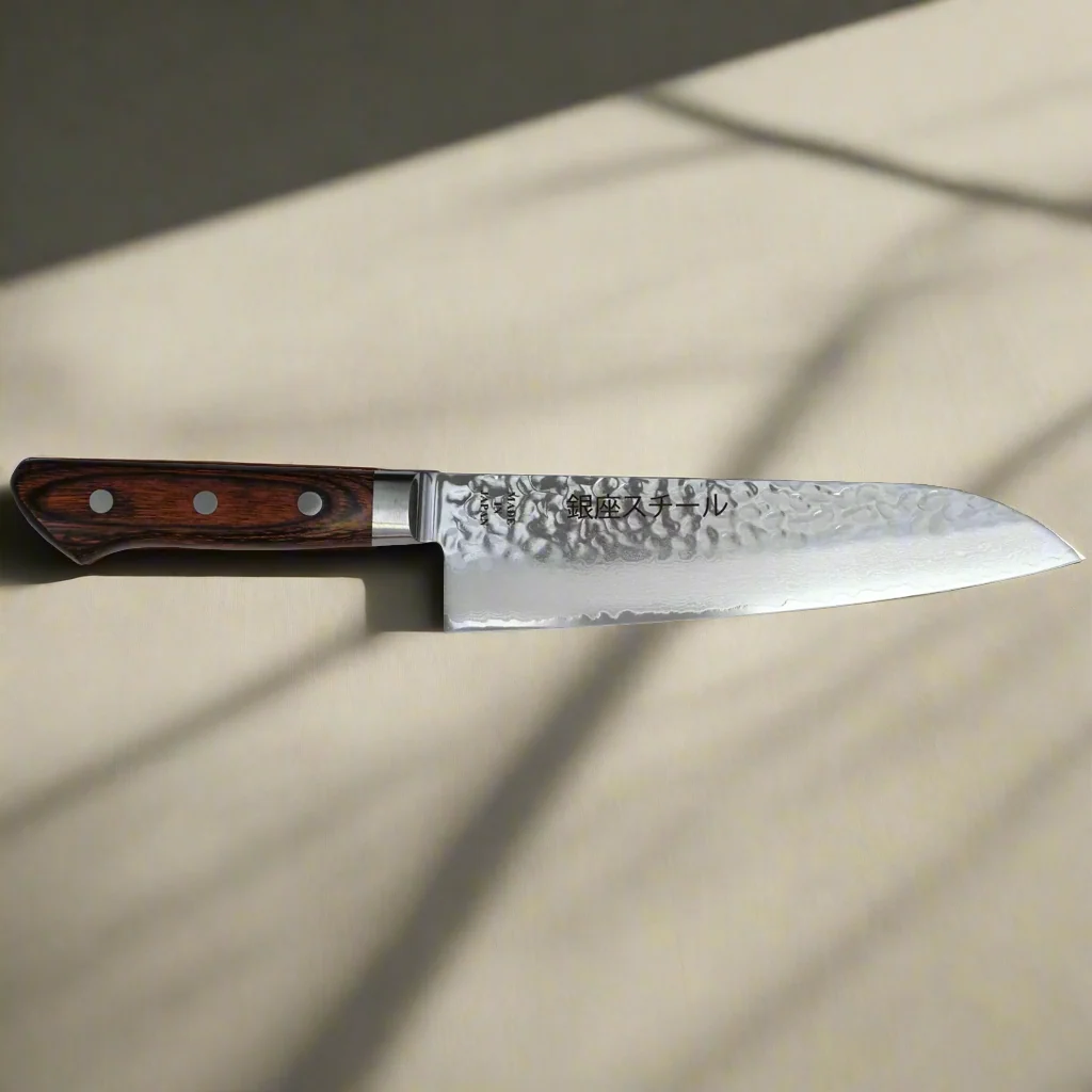 KASUMI 180- Damascus VG10 Santoku Knife 180mm-MB - Image 4