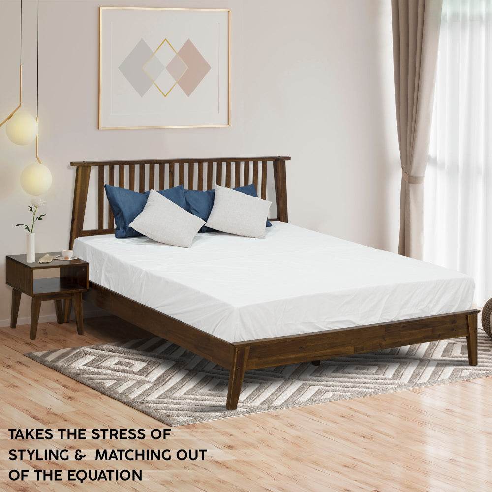 Kaylin Solid Wood Bed Frame & Nightstand Bedroom Set - Image 10