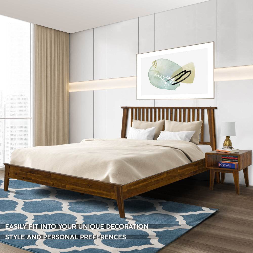 Kaylin Solid Wood Bed Frame & Nightstand Bedroom Set - Image 11