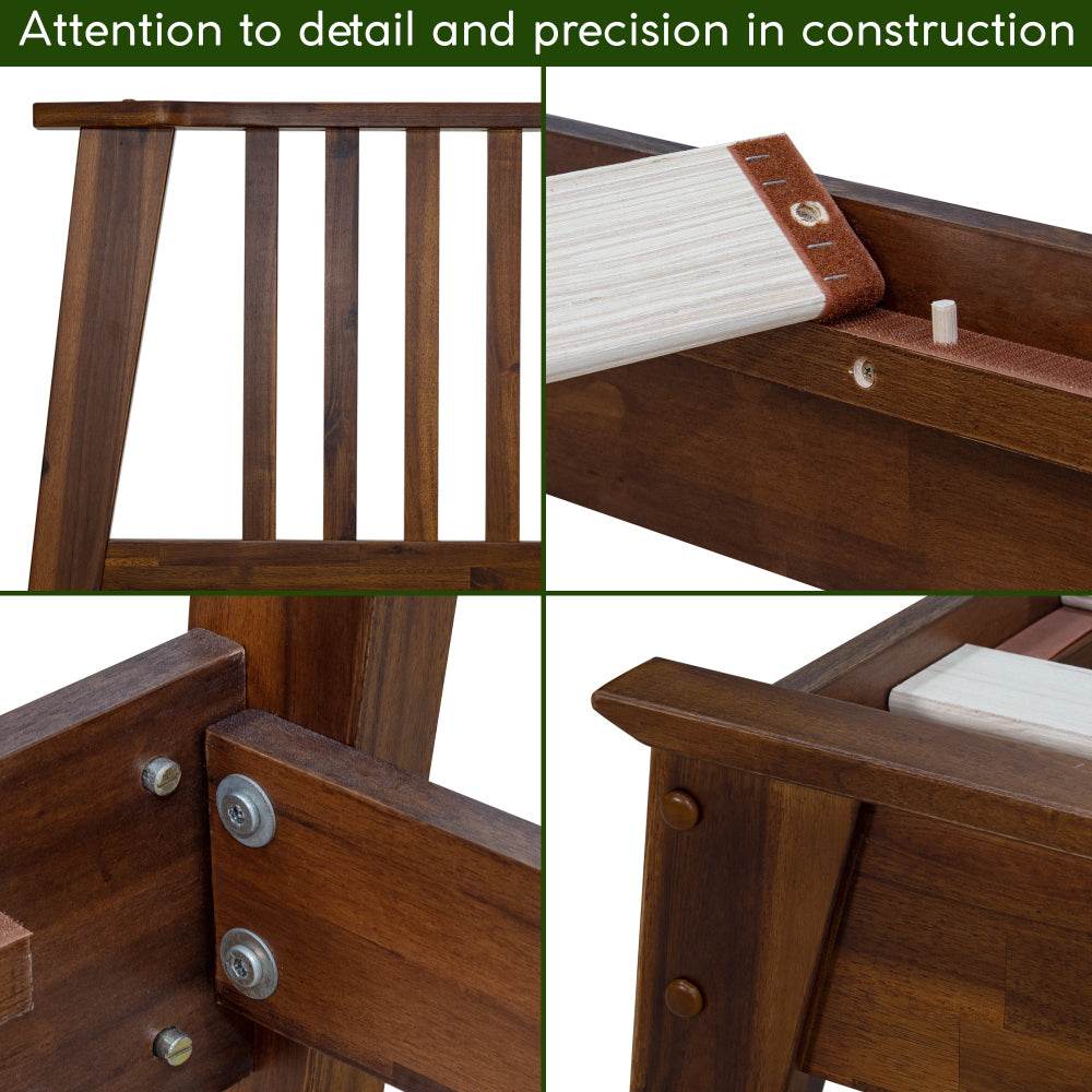 Kaylin Solid Wood Bed Frame & Nightstand Bedroom Set - Image 9