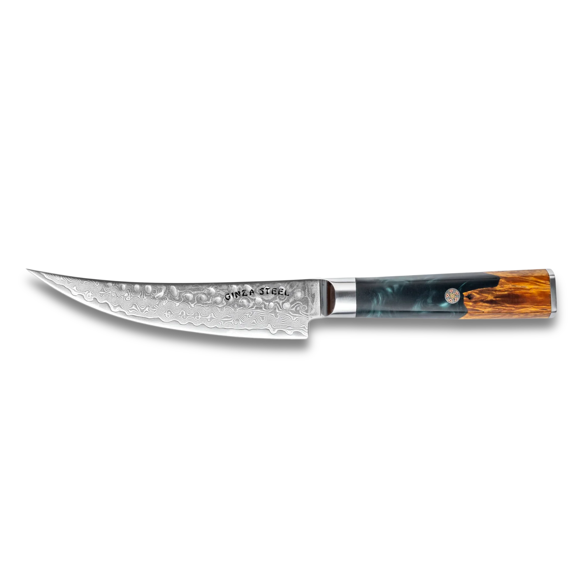 Kaze Katana Boning Knife 6″ | Damascus Steel by Ginza Steel - Image 2